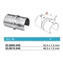Raccord pour tubes à rainuré, inox (AISI 304)