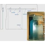 Guide au sol pour verre, inox (AISI 304)