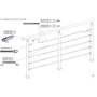 Embout de fourche pour câble inox (AISI 316), différentes dimensions