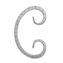 accessoire de ferronnerie, volute en fer forgé